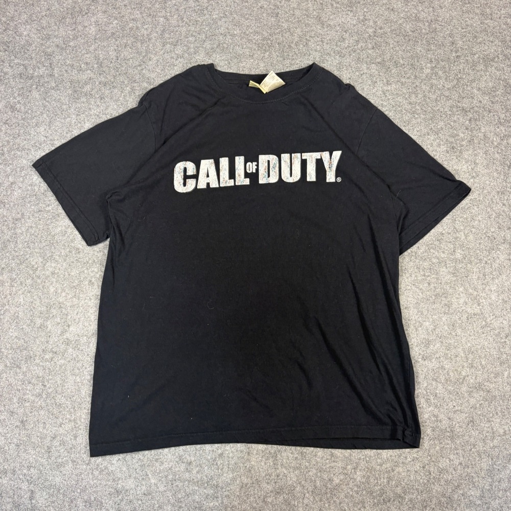 Call of Duty Graphic T-Shirt Mens Large Black Short Sleeve Logo Gaming Tee